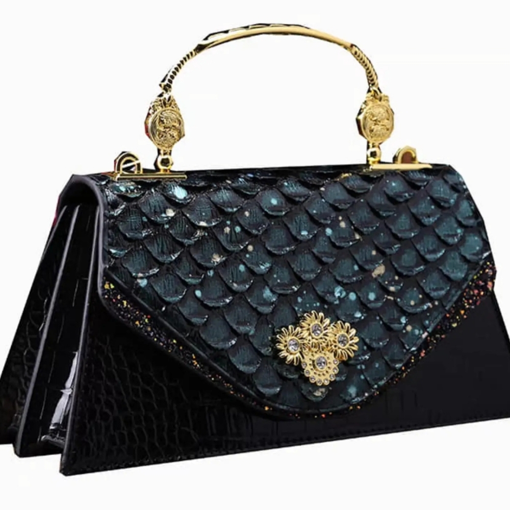Crocodile Pattern Fashion Crossbody Shell Bag